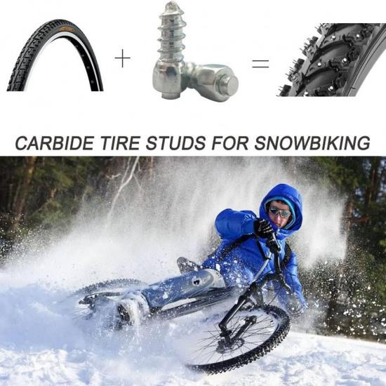 12mm Tire Studs for ATV, 200pcs Carbide Screw Anti-Slip Studs for SUV,Motorbike,Motorcycle,Dirt Bike,Tractor,Snowblower Reble Anti-ice Snow Spikes