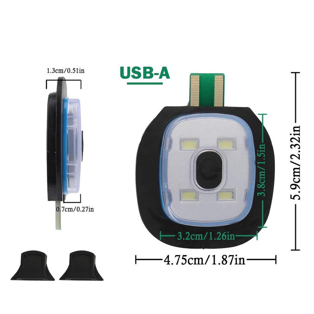 Beanie Light 3 Brightness Modes Waterproof LED Light for Knit Beanie Hat for Nighttime Walking Camping Running Jogging Working