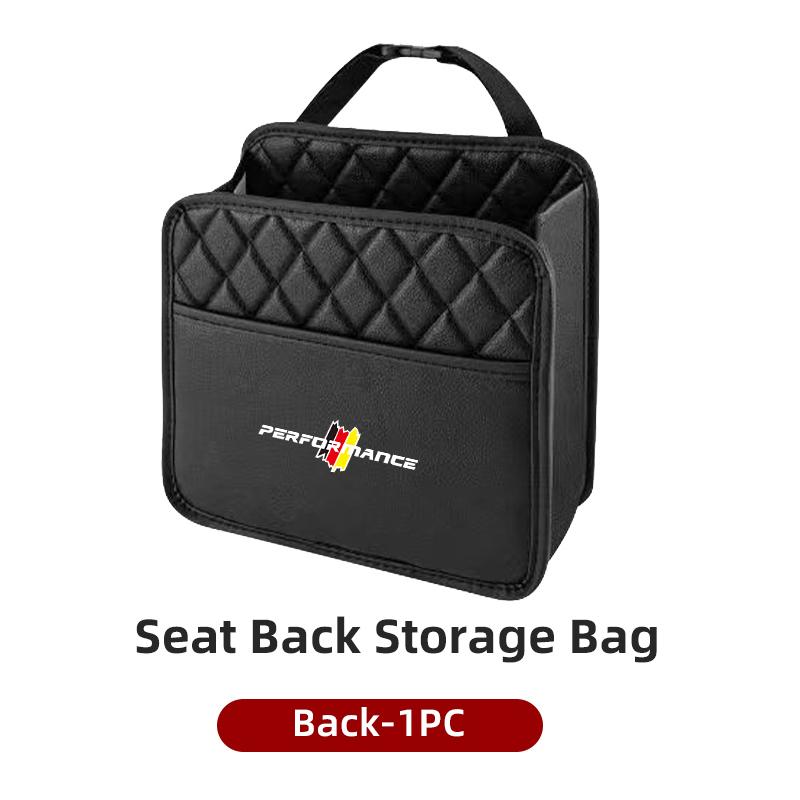 

2025 Hot Car Backrest Bag Half-checked Organizer For BMW Performance X1 X3 X5 E39 E90 F20 E60 F30 E36 F10 E87 E70 E91 E30 G30 чорний