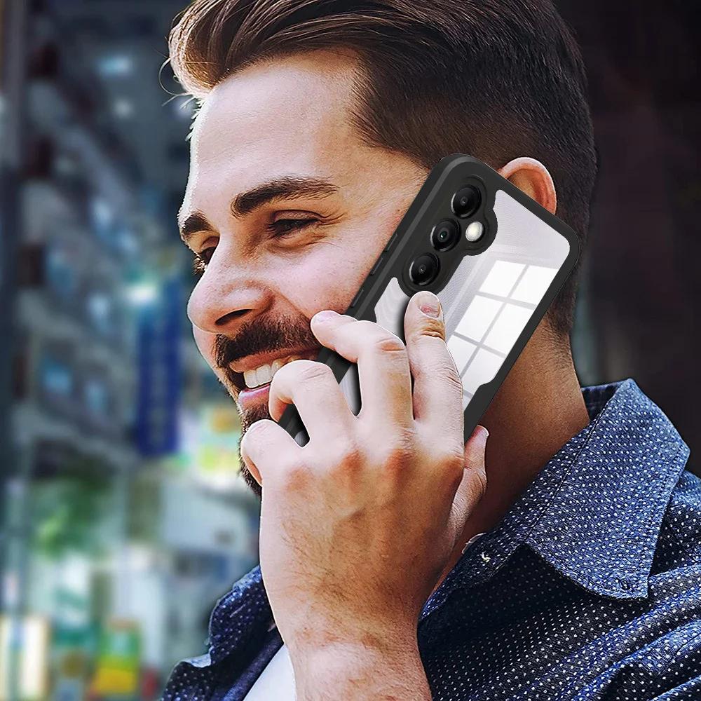 360 Doppelseitige Stoßfeste Vollkörperhülle Für Samsung Galaxy M53 M12 M22 M32 A54 A04S A14 A24 A04E A34 A23 M33 Silikonhülle