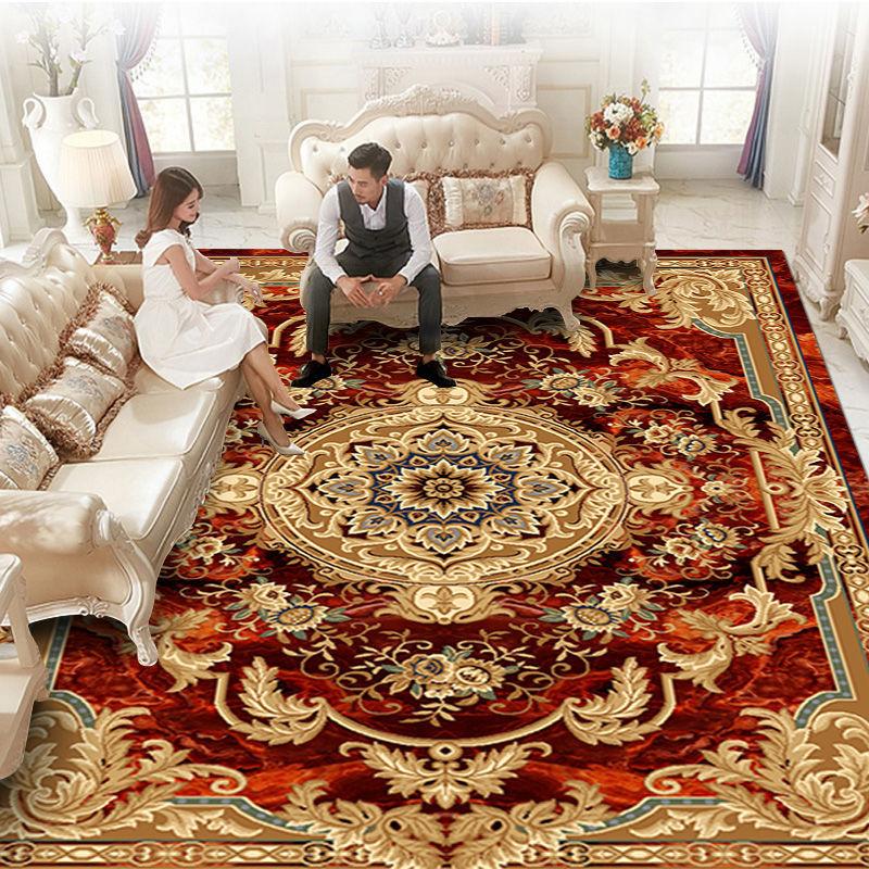 European Style Short Pile Carpets for Living Room Decortion Rugs for Bedroom Decor Carpet Home Washable Rug Floor Mats for Home