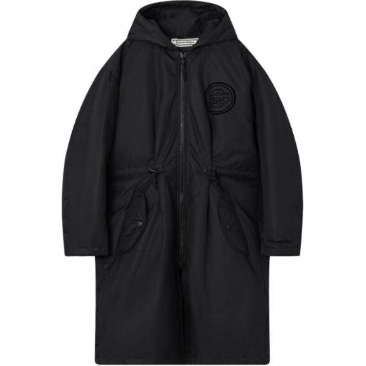 

Onitsuka Tiger Solid Color Hooded Zip Long Sleeve Cotton Jacket Men jackets Black 2181A751-001 L