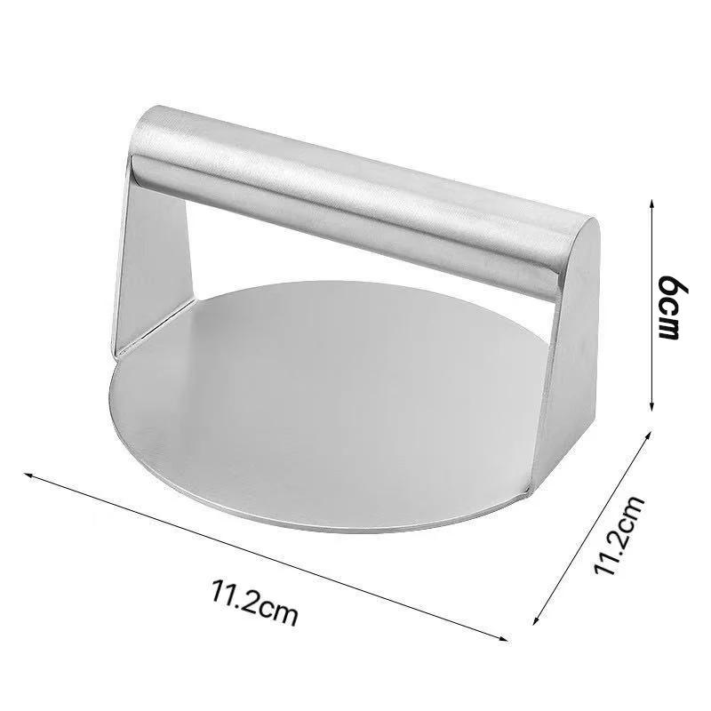 

Stainless Steel Smash Burger Press with Ergonomic Handle Multi-Use Burger Patty Maker for Deli Meats Meatballs Kitchen Tool