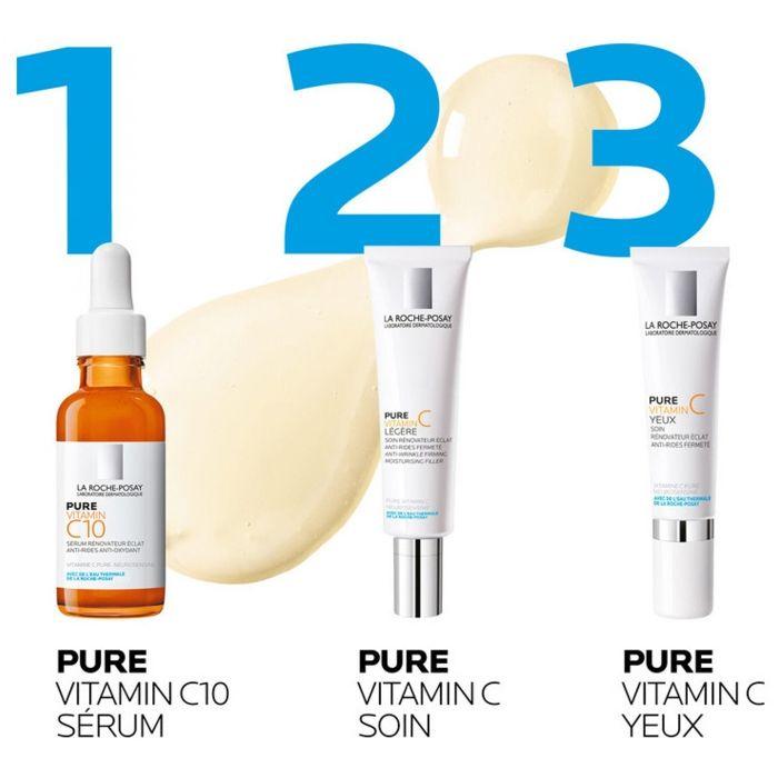 Crème anti-âge - La Roche Posay - Redermic C - 15 ml - Hypoallergénique - Peaux sensibles