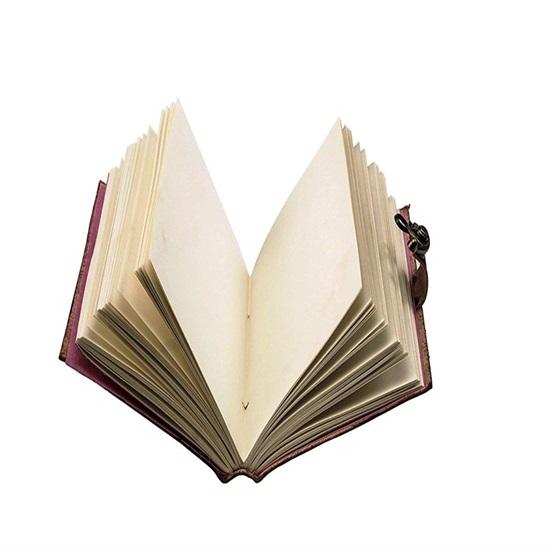 Kožený zelený kámen hnědý embosovaný ručně vyrobený diář s kovovým zámkem