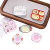 Resin Food Toy Dessert Plate Small Accessories for DIY Playhouse
