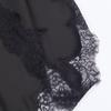 2025 European-Style Women's Silk Satin Lace Dress