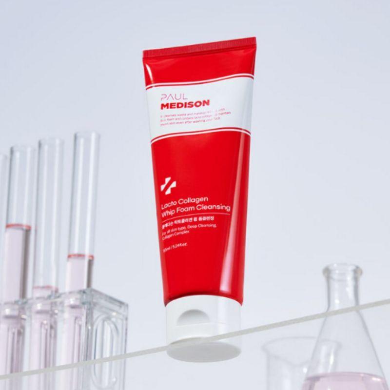 Paul Medison Lacto Collagen Whip Low-Irritation Facial Foam Cleanser 155ml