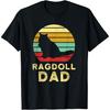 Retro Ragdoll Papa Vintage Ragdoll Katze Papa Stoffpuppe Katze Papa T-Shirt für Männer Frauen