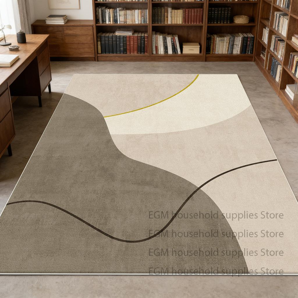 Light Luxury Carpets Abstract Living Room Decor Lounge Rug Large Area Bedroom Short Velvet Washable Non-slip Floor Mat Office