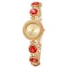 Gold Rhinestone-Inlaid Ladies Quartz Watch Elegant Quartz Watch  Festive Occasion