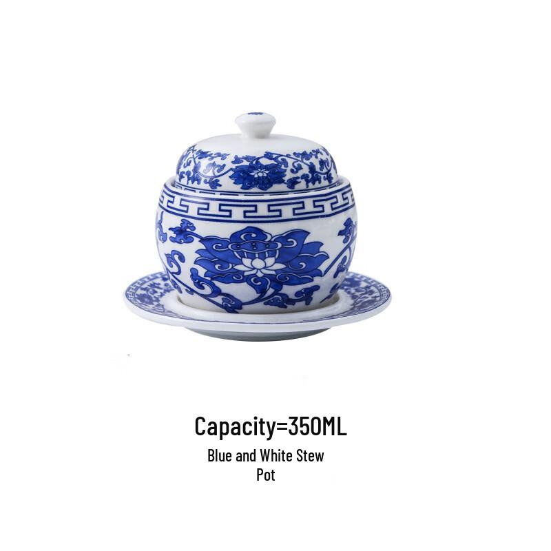 Naijiang Ceramic Individual Stew Pot with Lid