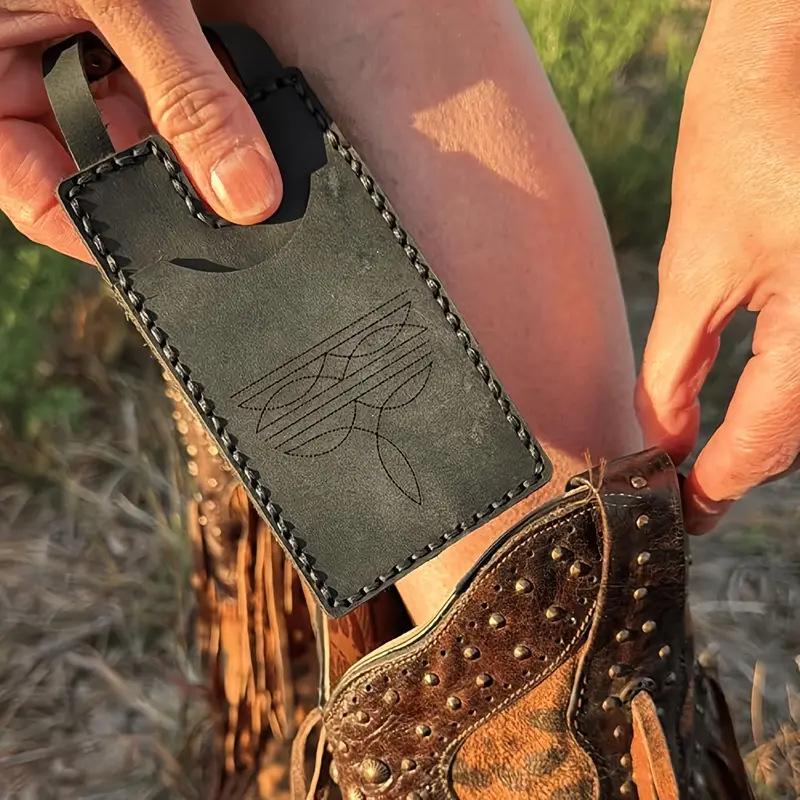 Cross-Border Western Boot Wallet with Snap Strap