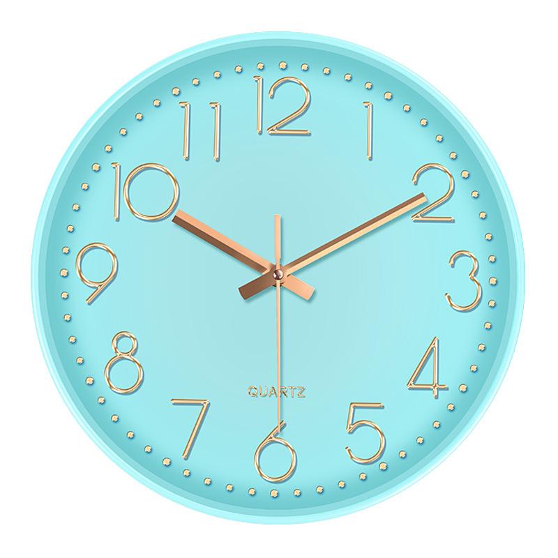 16 Inches 40 Cm Fashionable Living Room Home Bedroom Clock Silent Fresh Wall Clock Light Luxury Personality Nordic