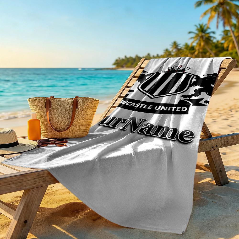Newcastle Customizable Name Beach Towel Quick-Dry Soft Microfiber