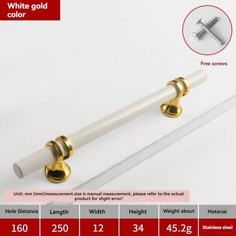 Handles Drawer Cabinet Furniture Kitchen Handles for Cabinet Knob Door Drawer Furniture Kitchen Knob Modern Simple  Silver Black