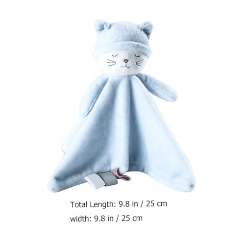 Baby Security Blanket with Plush Lovey, Soft Soothing Blanket with Pink Bunny, Non-Toxic Sleep Aid and Comfort Toy for Newborns and Infant Girls