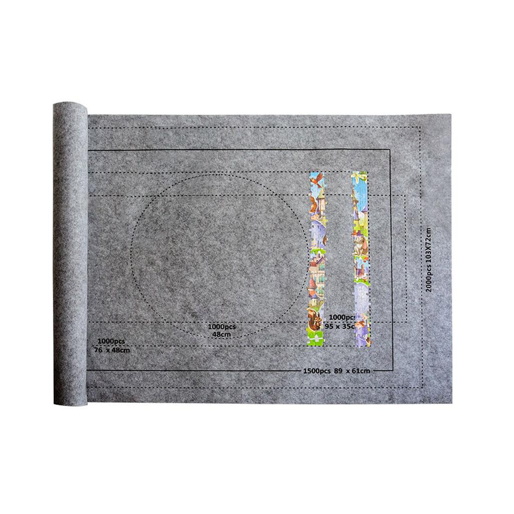 Large Puzzle Mat for Dedicated Jigsaw Enthusiasts Providing Convenient Storage and Travel Streamline Puzzle Experience