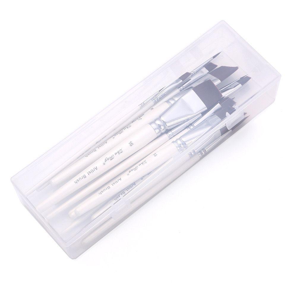 17-Piece Face Painting Brush Set for Various Artistic Techniques Like Line Work, Embossing, Blending, and More.