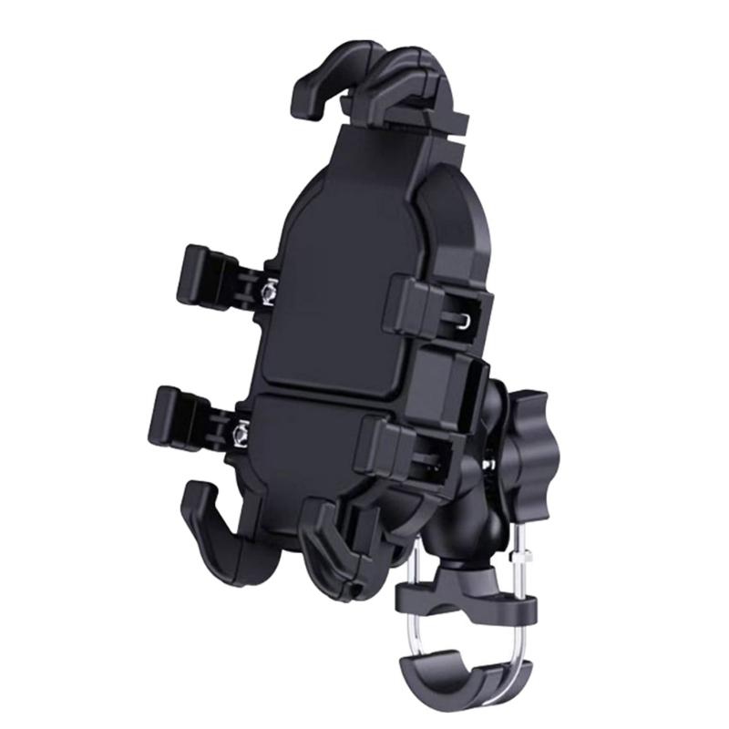 

360 Rotatable Motorcycle Phone Mount Shock Absorbing Design Easy Snap Installation 2 Type for Riding Enthusiasts