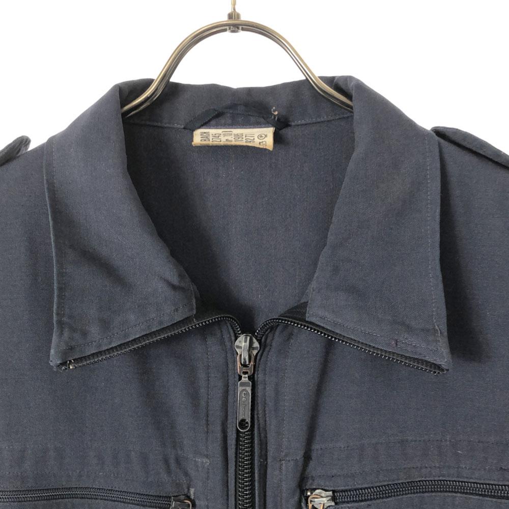 GERMAN MILITARY 80s Wappen Military jacket Navy Old vintage Men's Used