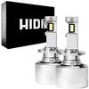 D2S D4S LED Super Bright Vehicle Inspection Modification Set of Q Platinum HID-ya Headlights, 68,400cd (candela) [65W HID-level Brightness], White,