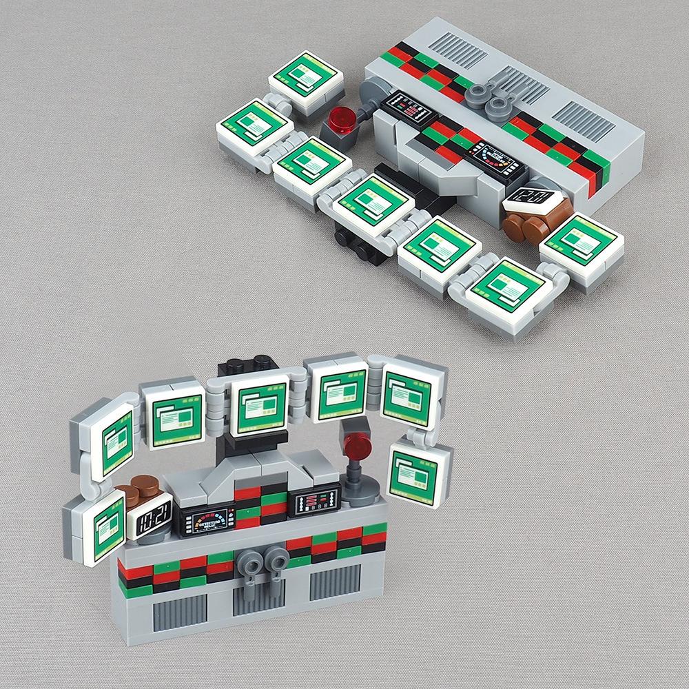 Ungiftig Moc 1 Stück 3069 3068 Intelligente Computer-Forschungsplattform Baustein-Set Gedruckte Daten-Steuerungspanel-Plattenstein Spielzeug Geschenke