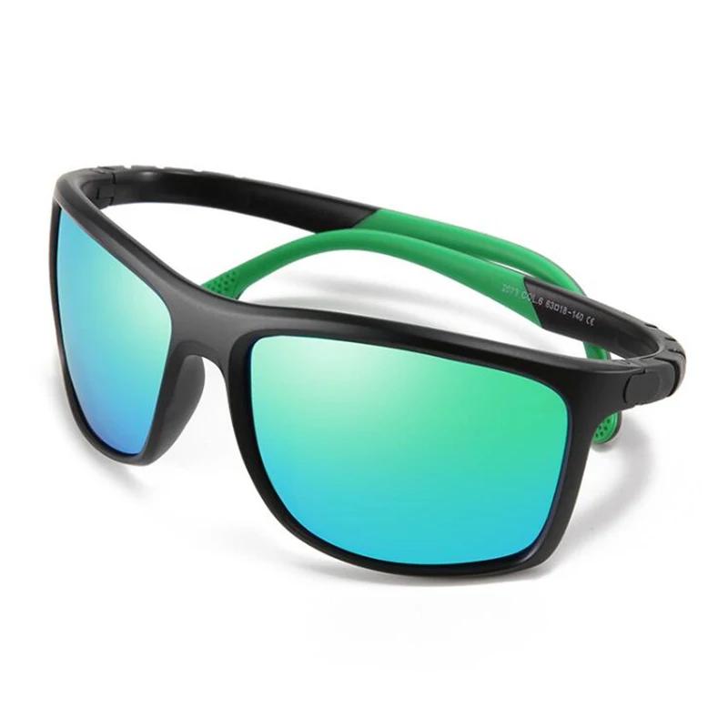 

TR90 Silicone Leg Sports Colorful Myopia Sunglasses Men Polarized Goggles Nearsighted Spectacles Prescription 0 -0.5 -0.75 To -4 0