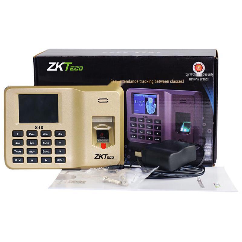 ZKTECO X10 Fingerprint Time Attendance Machine CN plug (adapter included)