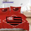 Flamengo logo Vzor Povlečení Přikrývka Sada Povlak na přikrývku Povlak na polštář Domácí dekorace Dárek k narozeninám (1 * povlak na peřinu + 2 * povlak na polštář, bez jádra)