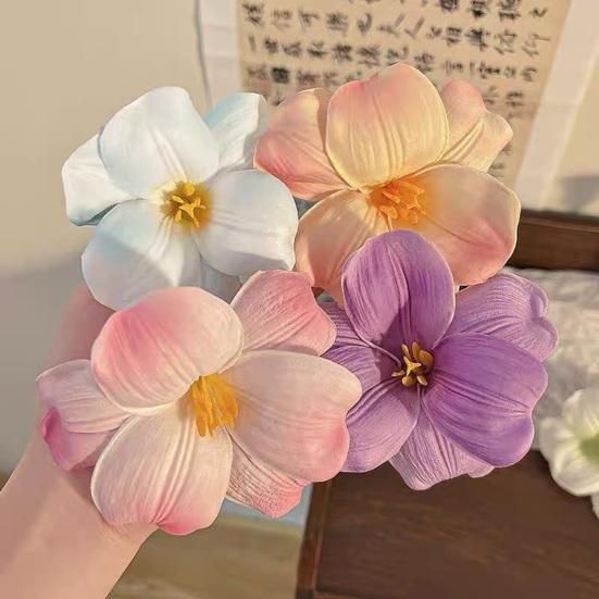 Damen Haarspange Künstliche Blume Dekor Seitenpony Haarspange Tägliches Tragen Party-Treffen Frisuren Haardekoration