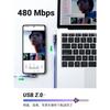 UGREEN USB Type C L-shaped Cable 0.5m QC3.0/2.0 Compatible Fast Charging Data Transfer Nylon Braid High Durability Suitable for Xperia XZ2 Galaxy S9 e