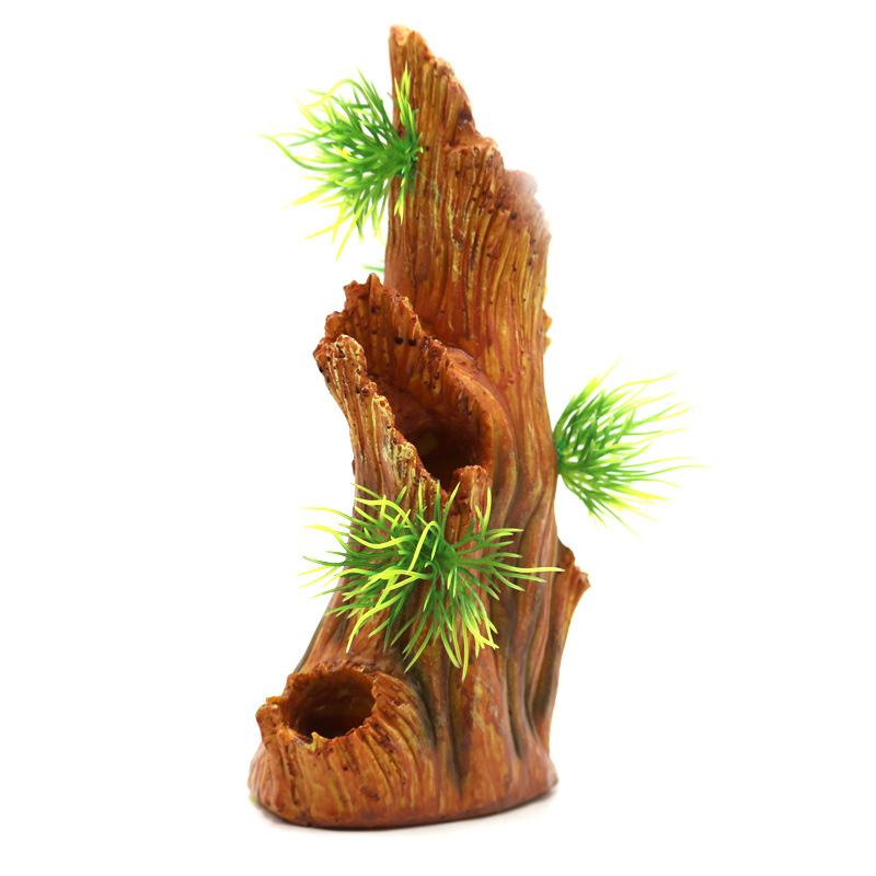 Simulierte Aquarium-Landschaftsdekorationen DIY Künstliche Aquarium-Dekor Pflanzen Harz Ornament Aquariumzubehör Dekoration