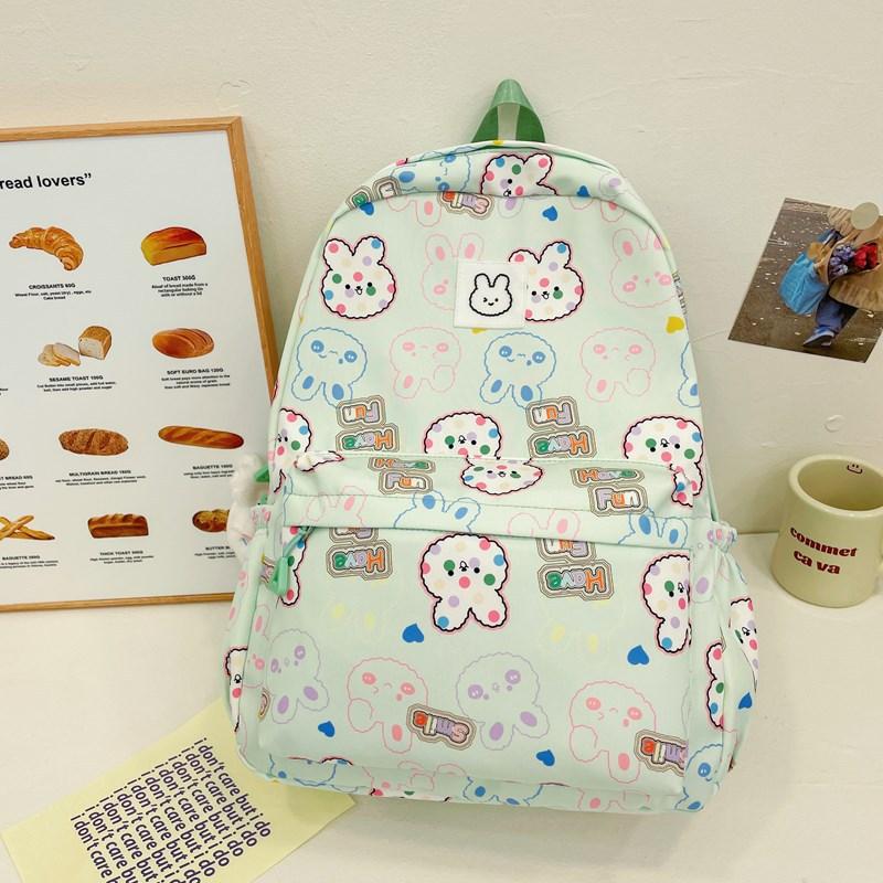 Kindergarten Primary School Students Schoolbag Cartoon Cute Bunny Baby Backpack Printed Children'S Bag