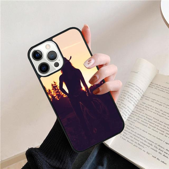 Sunset Cowgirl Horse Silhouette Cover For iPhone 17 Air 15 16e 14 13 12 Pro Max 11 Pro Max Plus Phone Case Coque