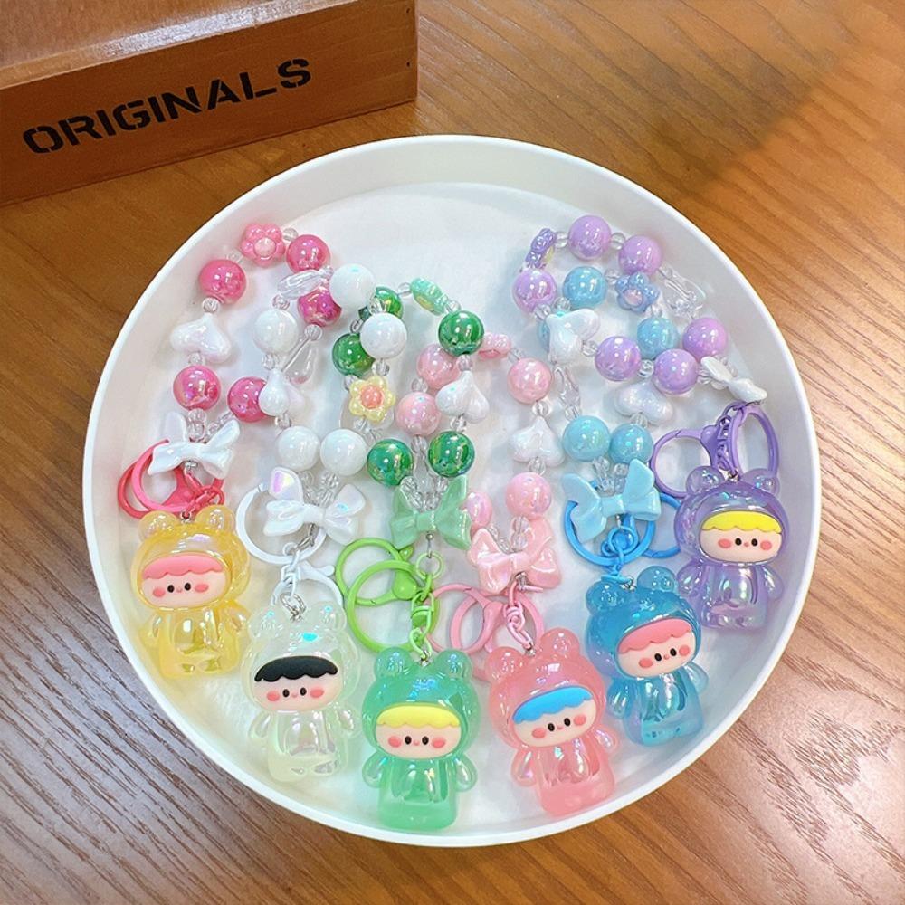 

Alloy Cartoon Cute Keychain Frog Baby Shape Bag Keychain Portable Bag Accessories