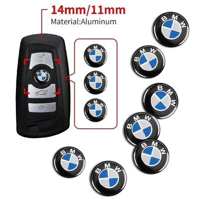 5Pcs Metal Car Key Emblem Sticker Accessories For BMW F07 F34 F10 F20 F48 F39 F30 F25 F26 F15 F16 F22 F32 E90 E92 E70 E71 E46 E6