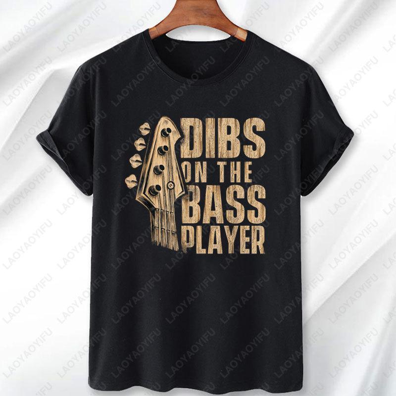 Забираю Бас-гитариста Гитариста Басиста Гитару Мужская Женская Футболка Винтажная Классическая Мода Уличная Одежда Модальные Футболки Универсальные Топы S