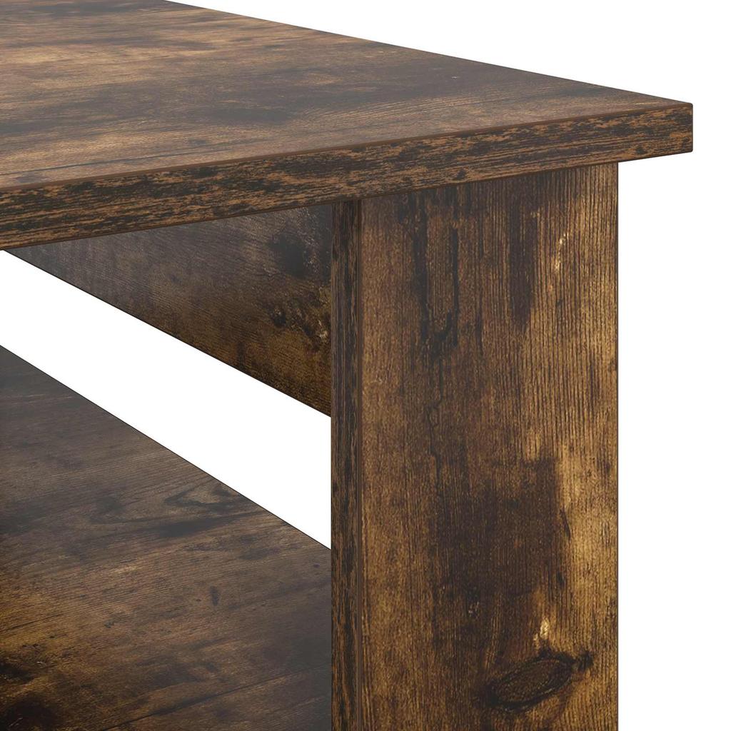 Coffee Table Smoked Oak 96 x 54 x 44 cm Wood Based Material
