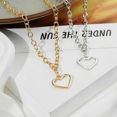 Dámský svetr řetízek módní srdce přívěsek náhrdelník přítelkyně dárkový náhrdelník sada dárek