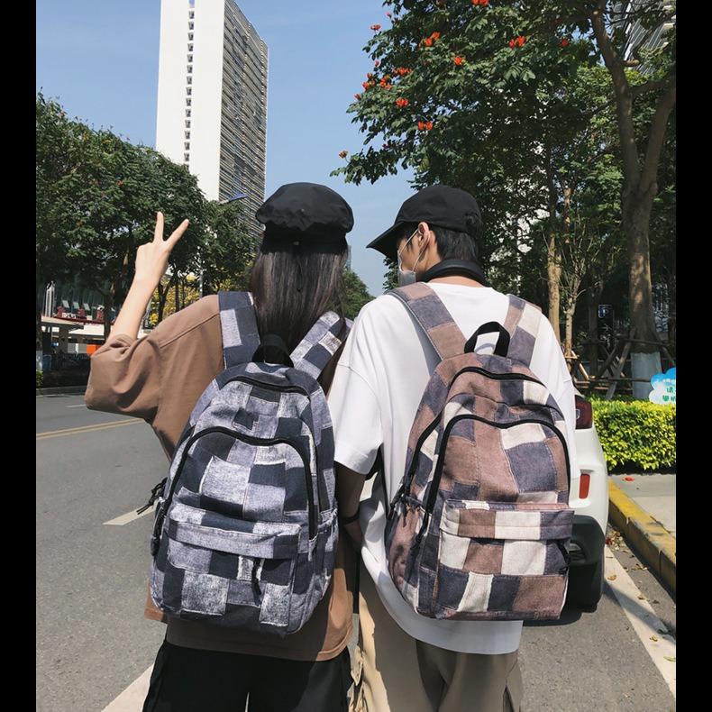 Schoolbag Large-capacity Student Backpack New Japanese Harajuku High School Student Schoolbag Korean Version Sweet and Cool Backpack Hot Sale