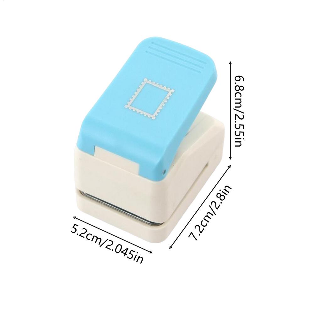 Stamp Shape Embossing Rectangular Cutting Craft Stamp Border Punch Effortless DIY Handmade Stamp Embossing Machine синий