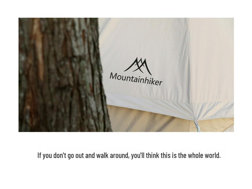 Quick-Setup Mountain Guest Mongolian Yurt Tent - Large Double-Layer Cotton, Rainproof & Sun-Protected for Outdoor Camping