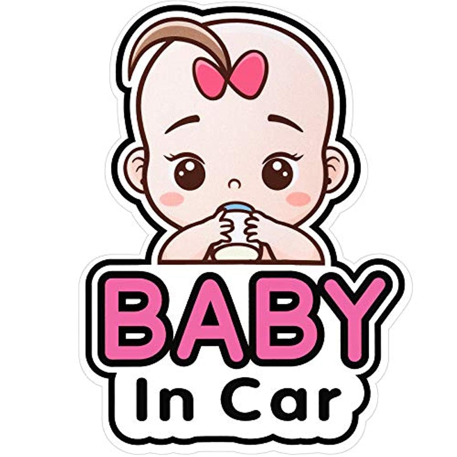 

Baby In Car Stickers Sign And Decal For Girl Baby Car Removable Safety Notice Stickers One Size