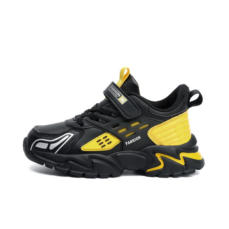 

Детские кроссовки Zhongda для кампуса, повседневная обувь, модные одноклассники, для мальчиков, весна-осень 2025, новые водонепроницаемые кожаные кроссовки 40