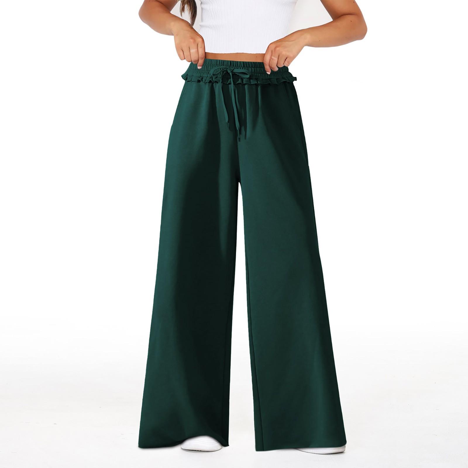 

Женские зимние спортивные штаны, однотонные повседневные брюки, женские флисовые спортивные штаны, широкие прямые брюки M