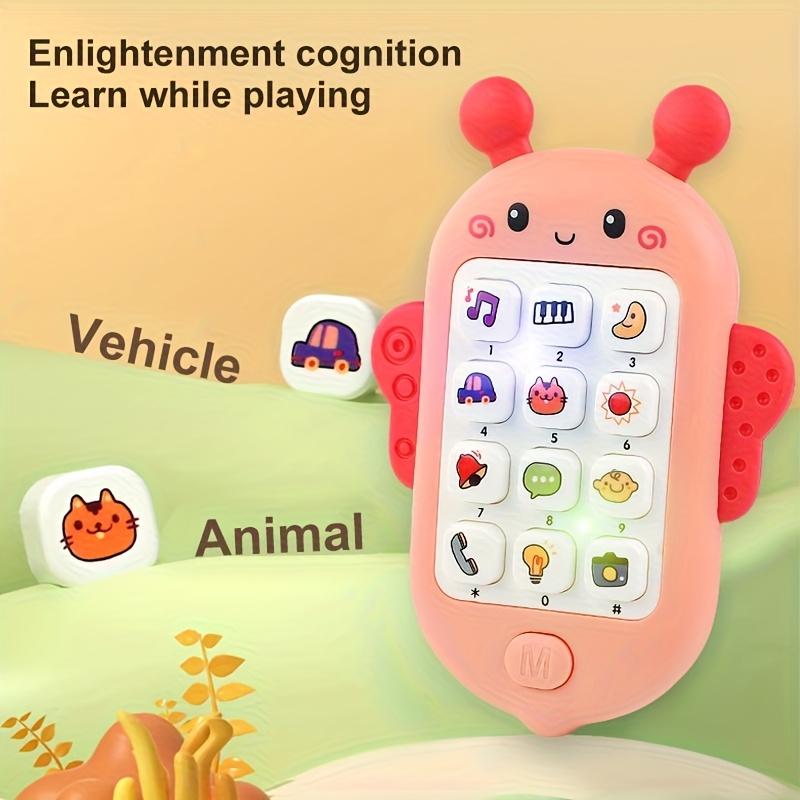 Bee Music Phone Learning Toy - Phone with Music, Stories, Numbers, Animals & Flashlight-like Mode,Battery-Powered (No Included)