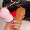 2pcs Magnetic Capybara Keychains Mini Bag Charm Portable Couple Pendants  Festival