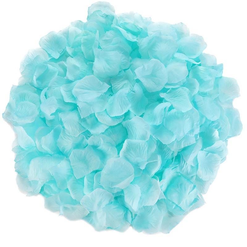 100/200Pcs Artificial Fake Rose Petals Colorful Simulation Silk Rose Petal For Valentines Day Wedding Party Romantic Decoration