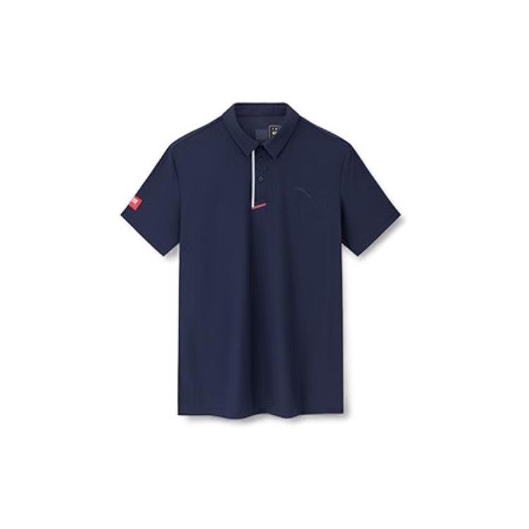 Anta Polo Shirt Men s Deep Night Blue 152327108-3 XXXL